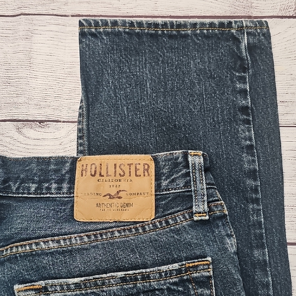 Hollister 32x30 Men's Blue Straight Jeans - Picture 10 of 14
